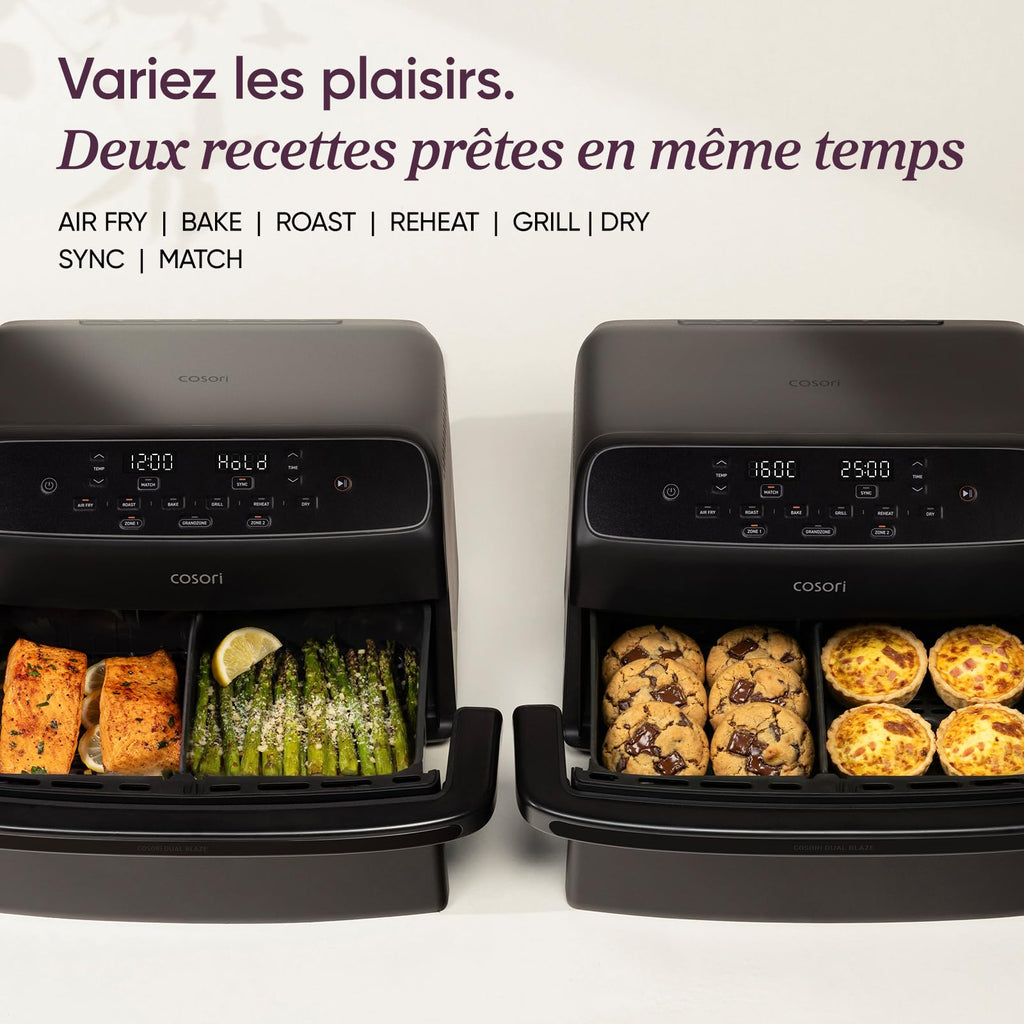 COSORI Dual Blaze TwinFry™ Compact 8,6 L Air Fryer