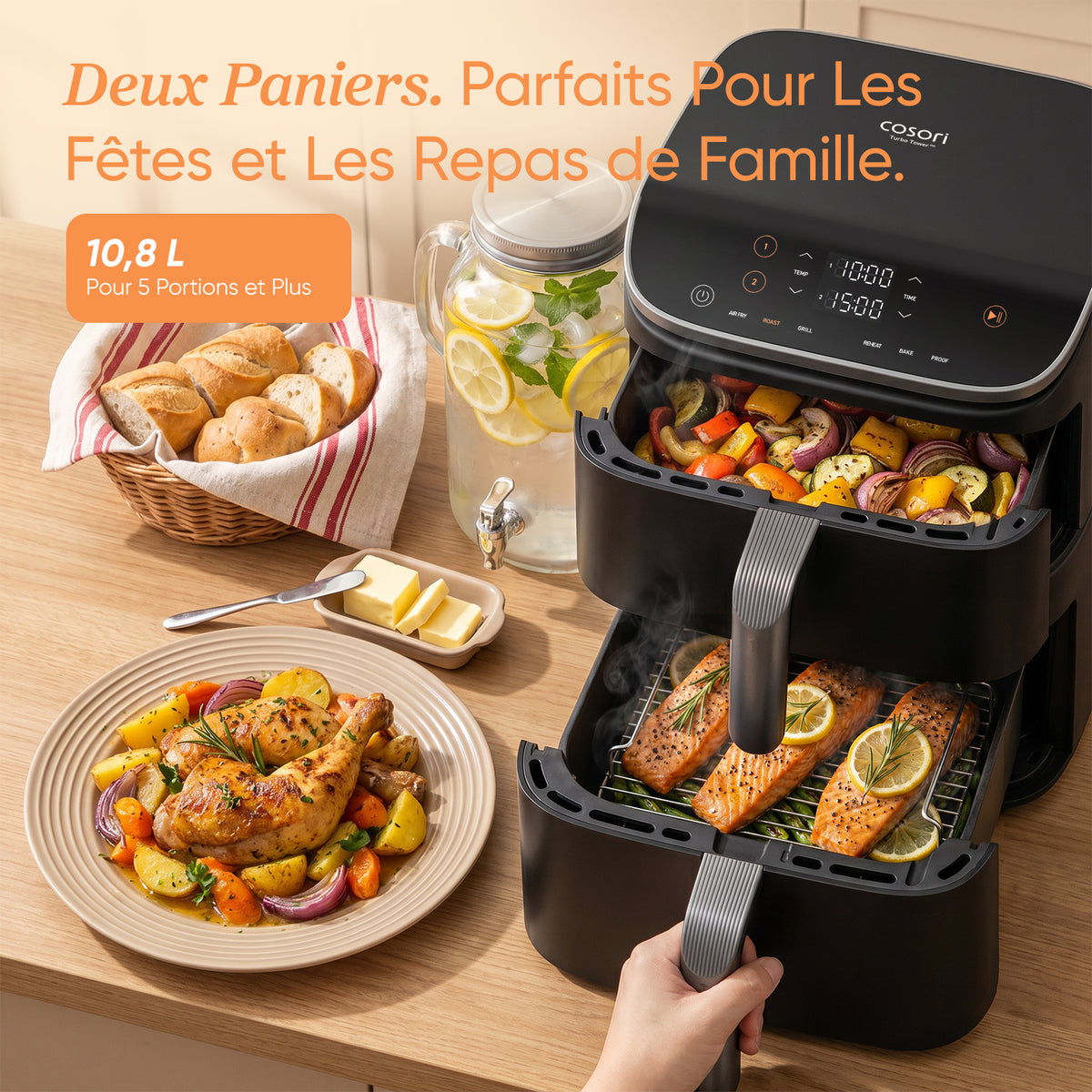 COSORI Turbo Tower™ 10,8 L Air Fryer