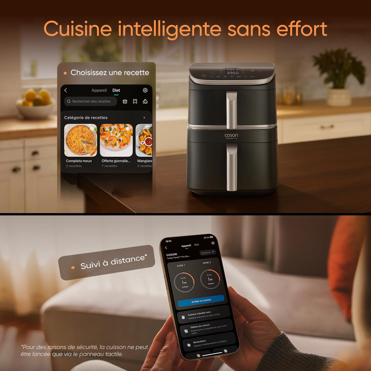 COSORI Turbo Tower™ Pro Smart 10,8 L Air Fryer