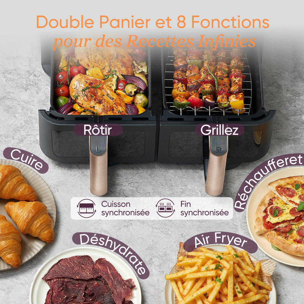 COSORI R903 8,5 L Air Fryer à double panier