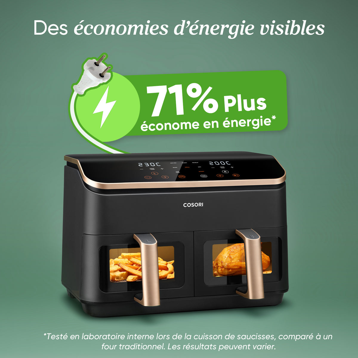 COSORI R903 8,5 L Air Fryer à double panier
