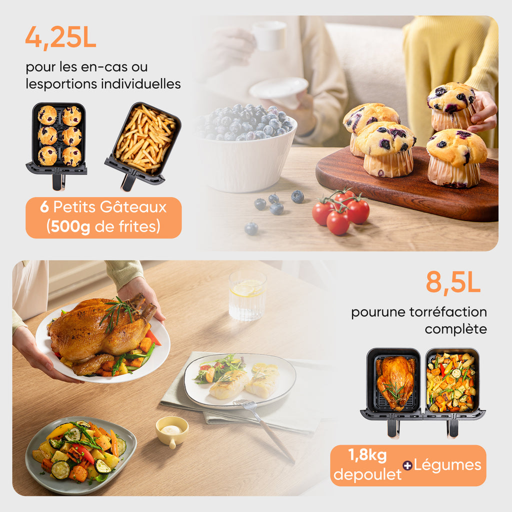 COSORI R903 8,5 L Air Fryer à double panier