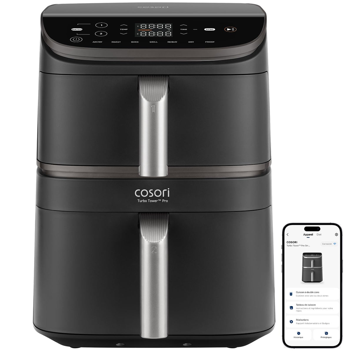 COSORI Turbo Tower™ Pro Smart 10,8 L Air Fryer